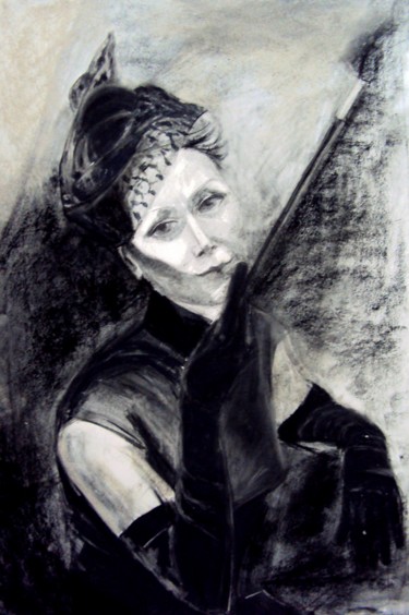 Рисунок под названием "2371.jpg Портрет да…" - Galina Gonharova, Подлинное произведение искусства, Пастель