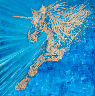绘画 标题为“Unicorn. Bringer of…” 由Galina Vasiljeva, 原创艺术品, 油