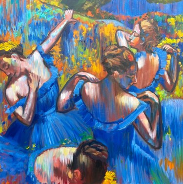 绘画 标题为“Blue dancers” 由Ольга Базанова, 原创艺术品, 油