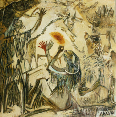 Painting titled "Summer of paleolith" by Galya Didur, Original Artwork