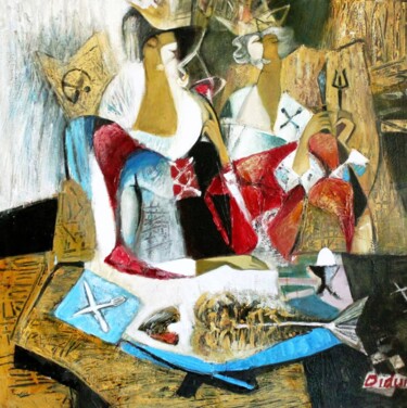 Painting titled "Repast" by Galya Didur, Original Artwork, Acrylic