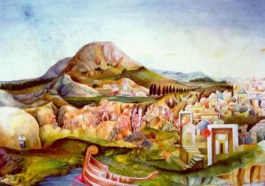 Pittura intitolato "RITORNANDO" da Raimondo Gambino, Opera d'arte originale