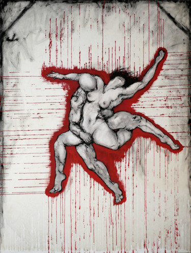 Malerei mit dem Titel "The passion of the…" von Elodie Bedon (Garance Be.), Original-Kunstwerk, Acryl