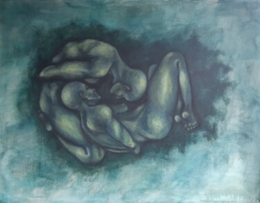 Картина под названием "Dans l'éternité" - Elodie Bedon (Garance Be.), Подлинное произведение искусства, Акрил