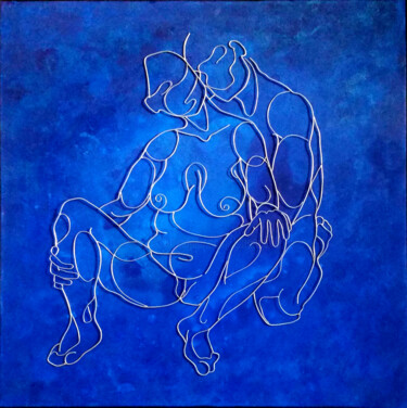 Malerei mit dem Titel "Tendresse" von Elodie Bedon (Garance Be.), Original-Kunstwerk, Öl