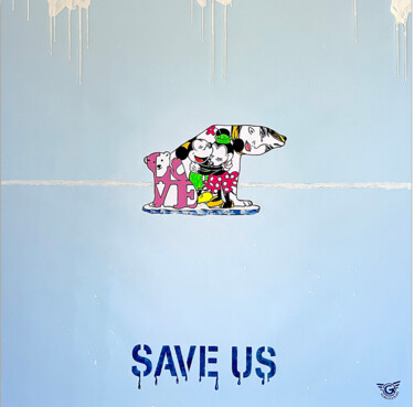 「Save Us」というタイトルの絵画 Gardaniによって, オリジナルのアートワーク, オイル