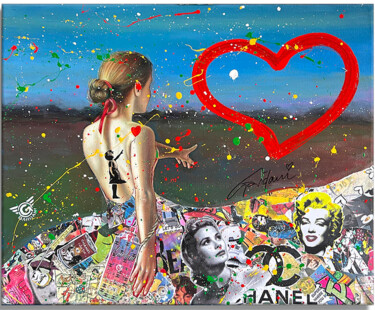 "Love finds you" başlıklı Tablo Gardani tarafından, Orijinal sanat, Akrilik Ahşap Sedye çerçevesi üzerine monte edilmiş