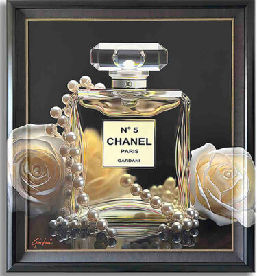 Pintura intitulada "Blin Blin Chanel" por Gardani, Obras de arte originais, Óleo Montado em Armação em madeira