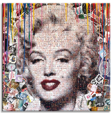 Pintura titulada "Marilyn Pompeii" por Gardani, Obra de arte original, Oleo Montado en Bastidor de camilla de madera