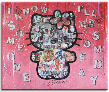 Schilderij getiteld "I'll Be someone som…" door Gardani, Origineel Kunstwerk, Acryl Gemonteerd op Frame voor houten brancard