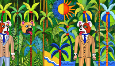 「Ecos da Floresta In…」というタイトルのデジタルアーツ Garfield Tussetによって, オリジナルのアートワーク, デジタル絵画