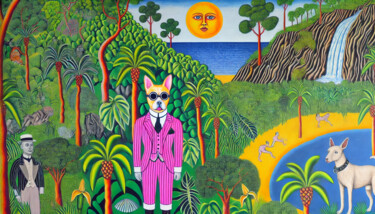 Arts numériques intitulée "O Guardião da Casca…" par Garfield Tusset, Œuvre d'art originale, Peinture numérique