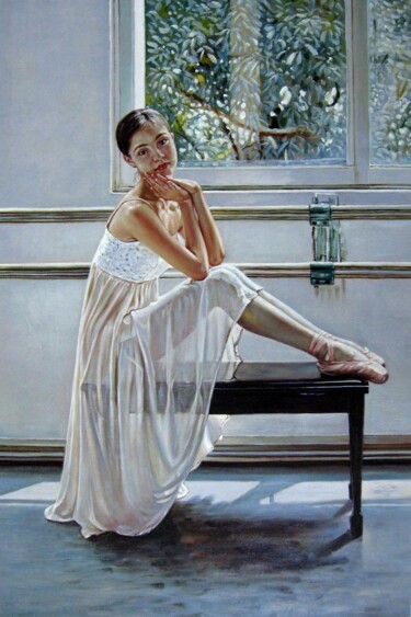Картина под названием "Ballerina 018D" - Garvin Ree, Подлинное произведение искусства, Масло Установлен на Деревянная рама д…