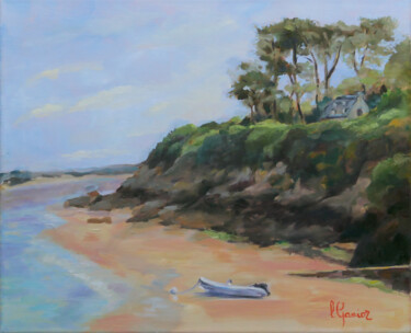 Peinture intitulée "Baie du Cap Fréhel" par Laurence Gasior, Œuvre d'art originale, Huile