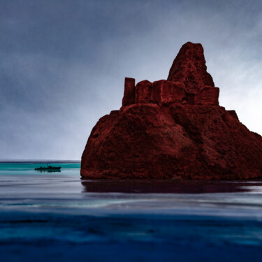 Fotografía titulada "L'île pourpre" por Gaspard De Gouges, Obra de arte original, Fotografía digital