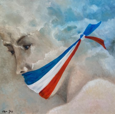 Peinture intitulée "Droits des femmes" par Olga Gay, Œuvre d'art originale, Huile Monté sur Châssis en bois