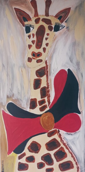 Ζωγραφική με τίτλο "Gorgeous giraffe/ M…" από Gazkob, Αυθεντικά έργα τέχνης, Ακρυλικό