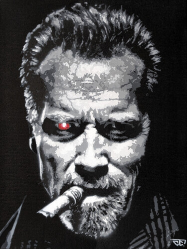 "Terminator" başlıklı Tablo G. Carta tarafından, Orijinal sanat, Akrilik Ahşap Sedye çerçevesi üzerine monte edilmiş