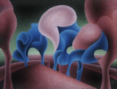 Dessin intitulée "Reformed. After the…" par Gerrit Cnossen, Œuvre d'art originale, Pastel Monté sur Carton