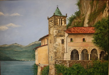 Pittura intitolato "Santa Caterina del…" da Gérard Nicaud, Opera d'arte originale, Olio
