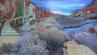 Painting titled "End of the Road" by Marta Goebel-Pietrasz, Original Artwork