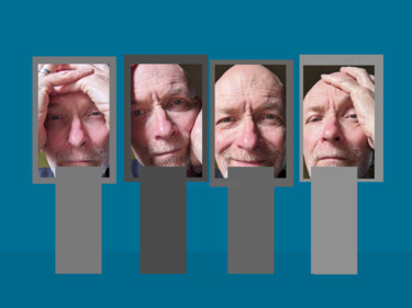 "Four Faces" başlıklı Dijital Sanat Gee Shepherd tarafından, Orijinal sanat, 2D Dijital Çalışma