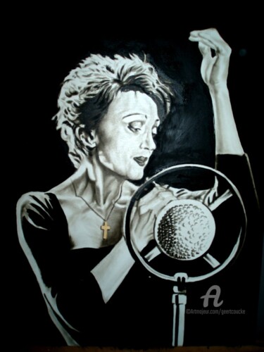 Fotografie getiteld "Edite Piaf print" door Geert Coucke, Origineel Kunstwerk