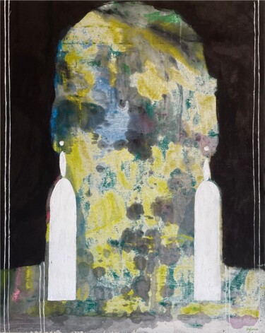 Peinture intitulée "The Bijouterie in B…" par Gela Mikava, Œuvre d'art originale, Acrylique