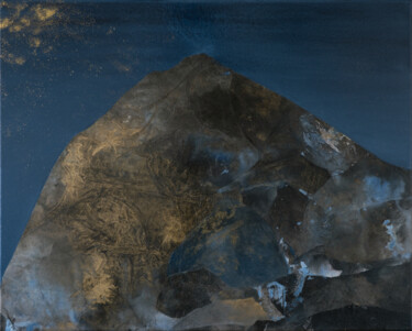 Картина под названием "Fogo" - Gen Heller, Подлинное произведение искусства, Коллажи Установлен на Деревянная рама для носил…