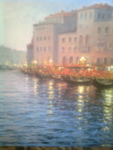 Peinture intitulée "Венеция" par Gennadii Tokarev, Œuvre d'art originale, Huile