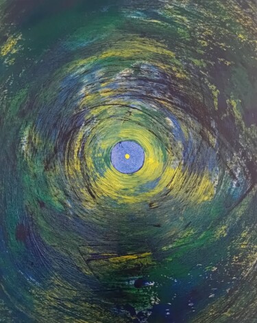 Pintura intitulada "Hypnotic Eye" por George Von Klitzing, Obras de arte originais, Acrílico