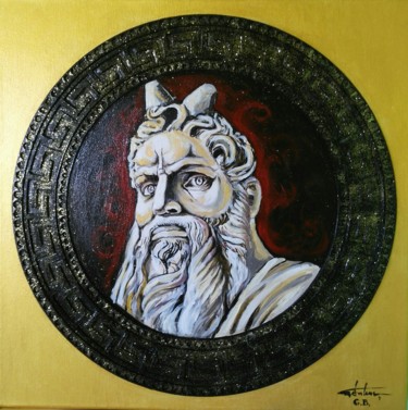 绘画 标题为“The Moses of Michel…” 由George Balmus, 原创艺术品, 丙烯