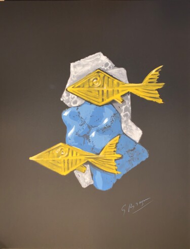 Printmaking titled "Acheloos" by Georges Braque, Original Artwork, Lithography