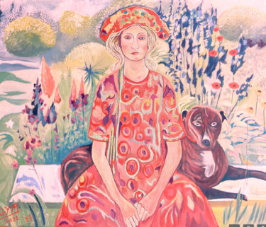 Peinture intitulée "d'après Olga . pein…" par Gym, Œuvre d'art originale, Huile