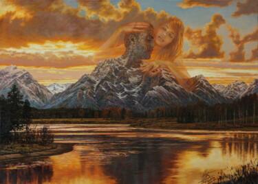 Peinture intitulée "Evening Rendez Vous" par Georgii Ineshin (Georgy Ineshin Gotcha), Œuvre d'art originale, Huile Monté sur…
