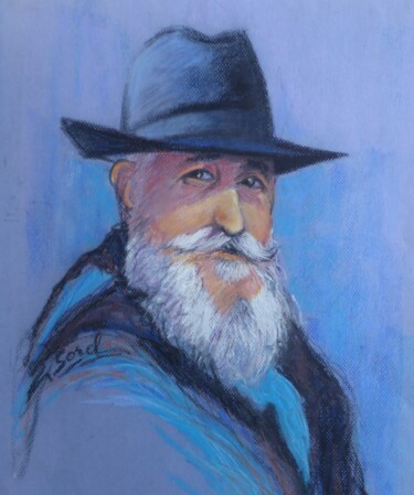 Painting titled "Le papé" by Gérald Sorel, Original Artwork, Pastel