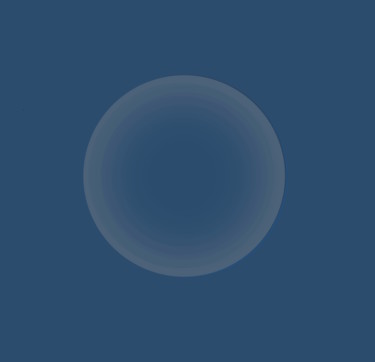 数字艺术 标题为“Blue Circle On Blue…” 由Gerald Shepherd F.F.P.S., 原创艺术品, 数字油画