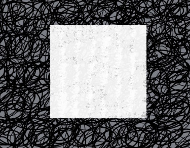 Arts numériques intitulée "White On Black" par Gerald Shepherd F.F.P.S., Œuvre d'art originale, Peinture numérique