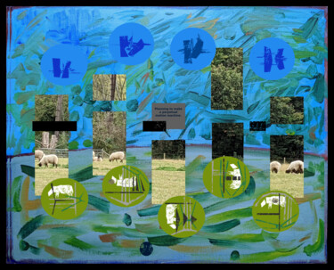 Digitale Kunst getiteld "Meadows Near Upper…" door Gerald Shepherd F.F.P.S., Origineel Kunstwerk, 2D Digital Work