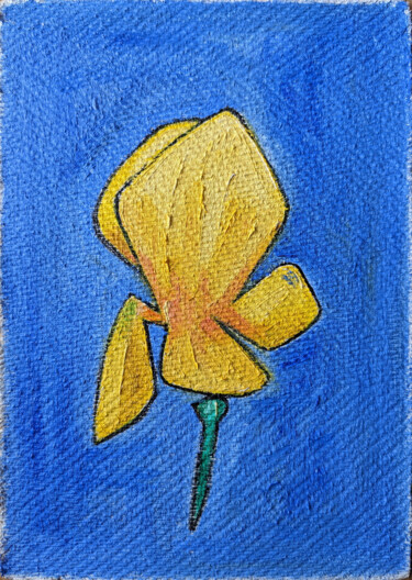 Malerei mit dem Titel "Yellow Magnolia - S…" von Gerald Shepherd F.F.P.S., Original-Kunstwerk, Öl