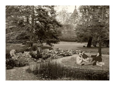 Fotografía titulada "MARCEL PROUST au Pr…" por Gérard Bertrand, Obra de arte original, Fotografía manipulada