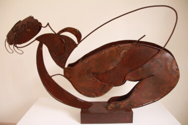 Sculpture titled "Ina" by Gérard Capron (G.CAPRON), Original Artwork, Metals