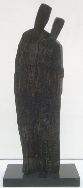 Sculpture intitulée "Duo 20 03" par Gérard Cottereau, Œuvre d'art originale, Bois