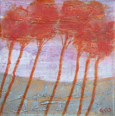 Peinture intitulée "Paysage 19 1" par Gérard Cottereau, Œuvre d'art originale, Acrylique