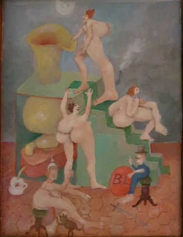 Peinture intitulée "Benoit Ledru" par Gérard Cyne, Œuvre d'art originale, Huile