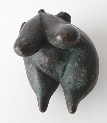 Escultura intitulada "Buste de femme 2" por Gérard Cyne, Obras de arte originais, Bronze