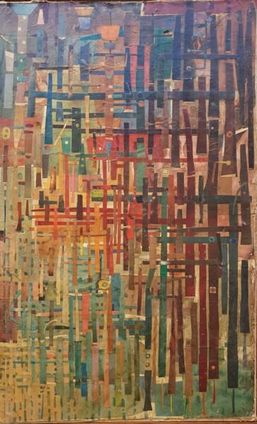 Collages titulada "Collage 1964" por Gérard Cyne, Obra de arte original, Collages Montado en Bastidor de camilla de madera