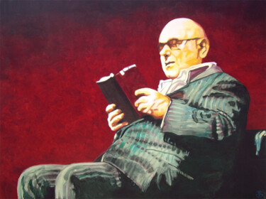 Peinture intitulée "the red book" par Gerard Jouannet, Œuvre d'art originale, Acrylique