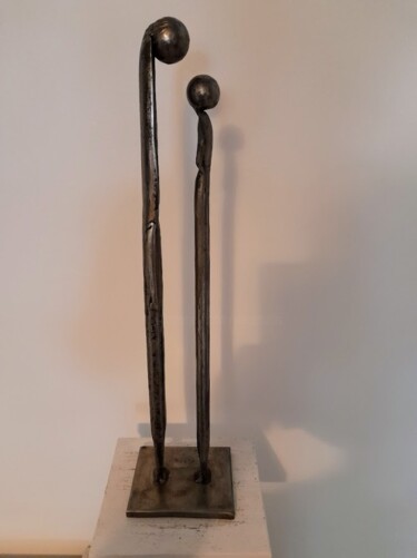 Escultura intitulada "CONSEIL D'UNE MERE 4" por Gerard Lami, Obras de arte originais, Metais