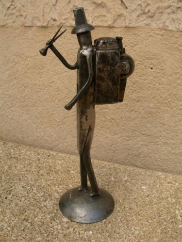 Sculpture intitulée "LE REMOULEUR" par Gerard Lami, Œuvre d'art originale